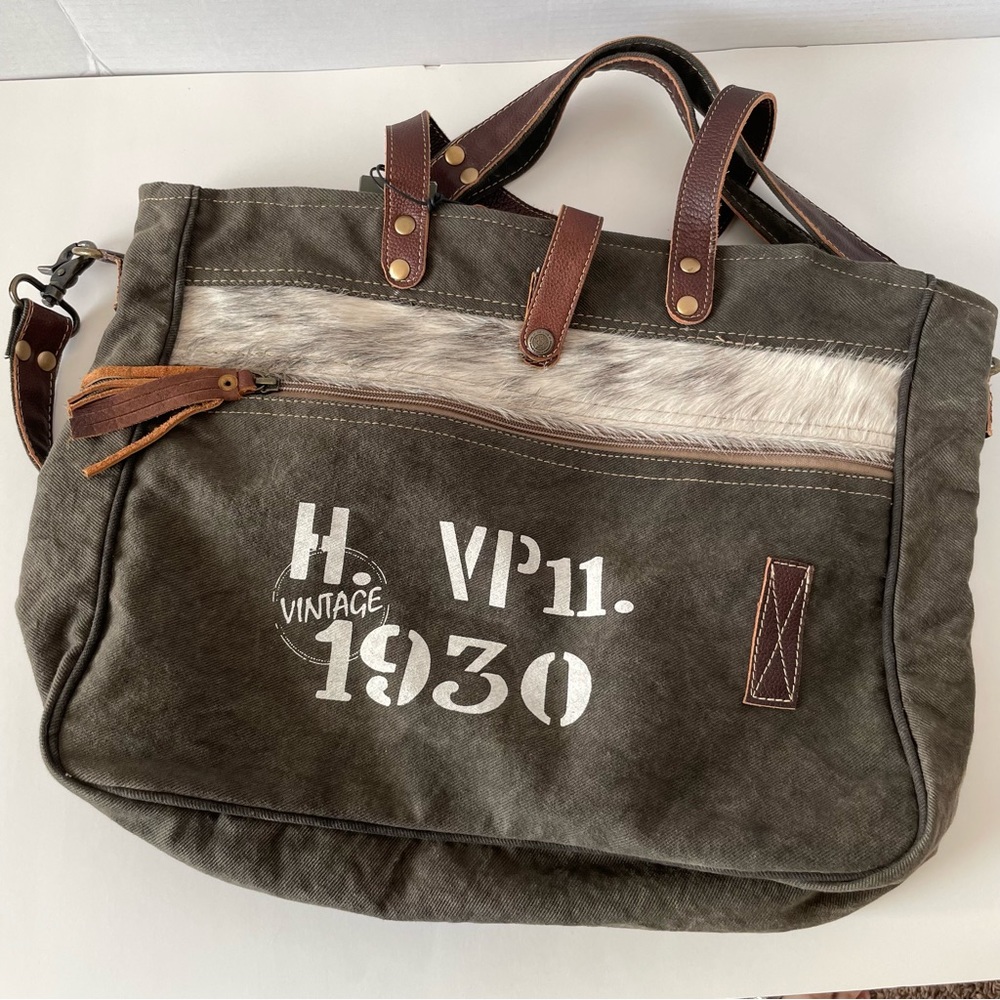 Myra 1930 Brown Classic Messenger Bag NWT